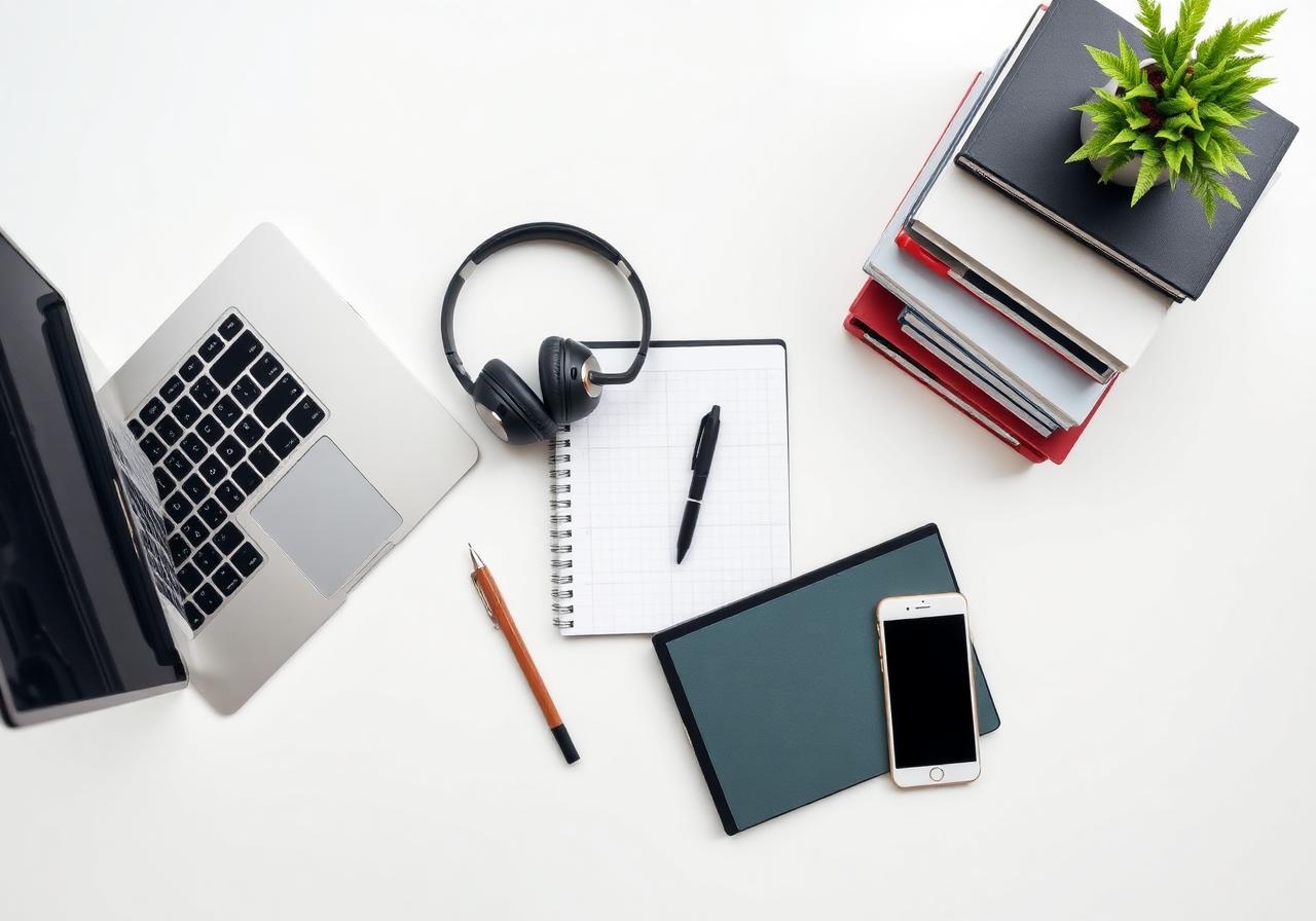 Teacher working from home